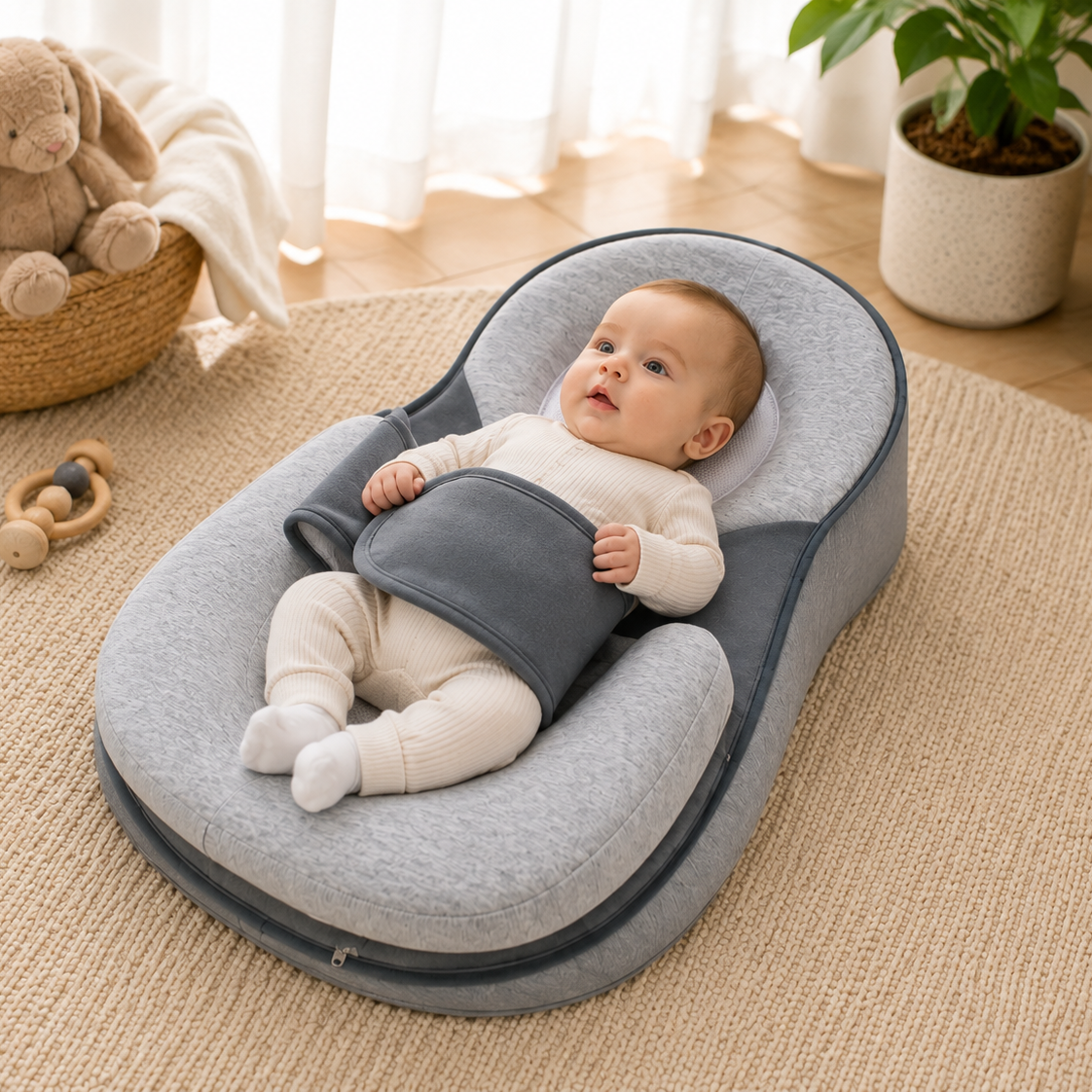 Anti Reflux Ergonomic Baby Nest Lounger