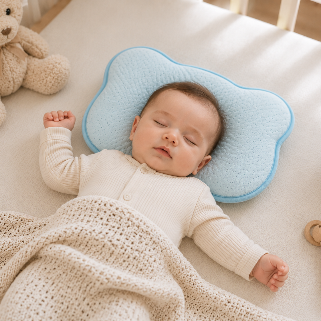 Flat Prevention Baby Head Shape Pillow