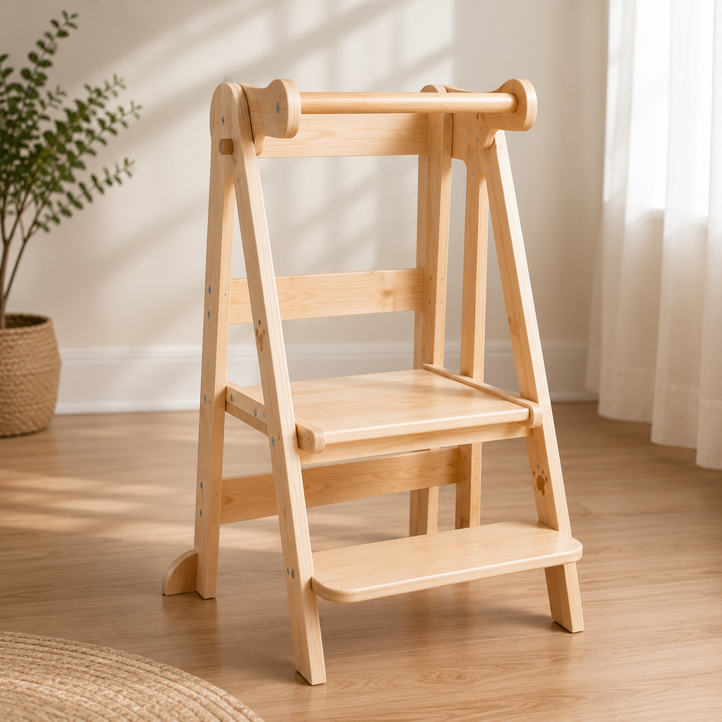 Montessori foldable toddler tower