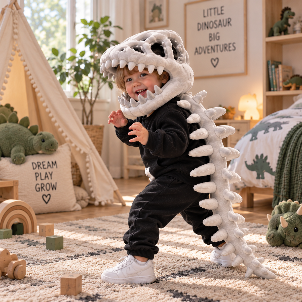 Dino Skeleton Plush Costume