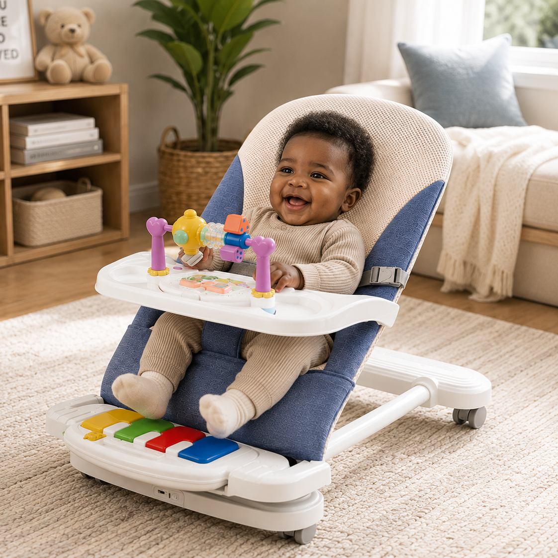 4-in-1 Montessori Baby Bouncer