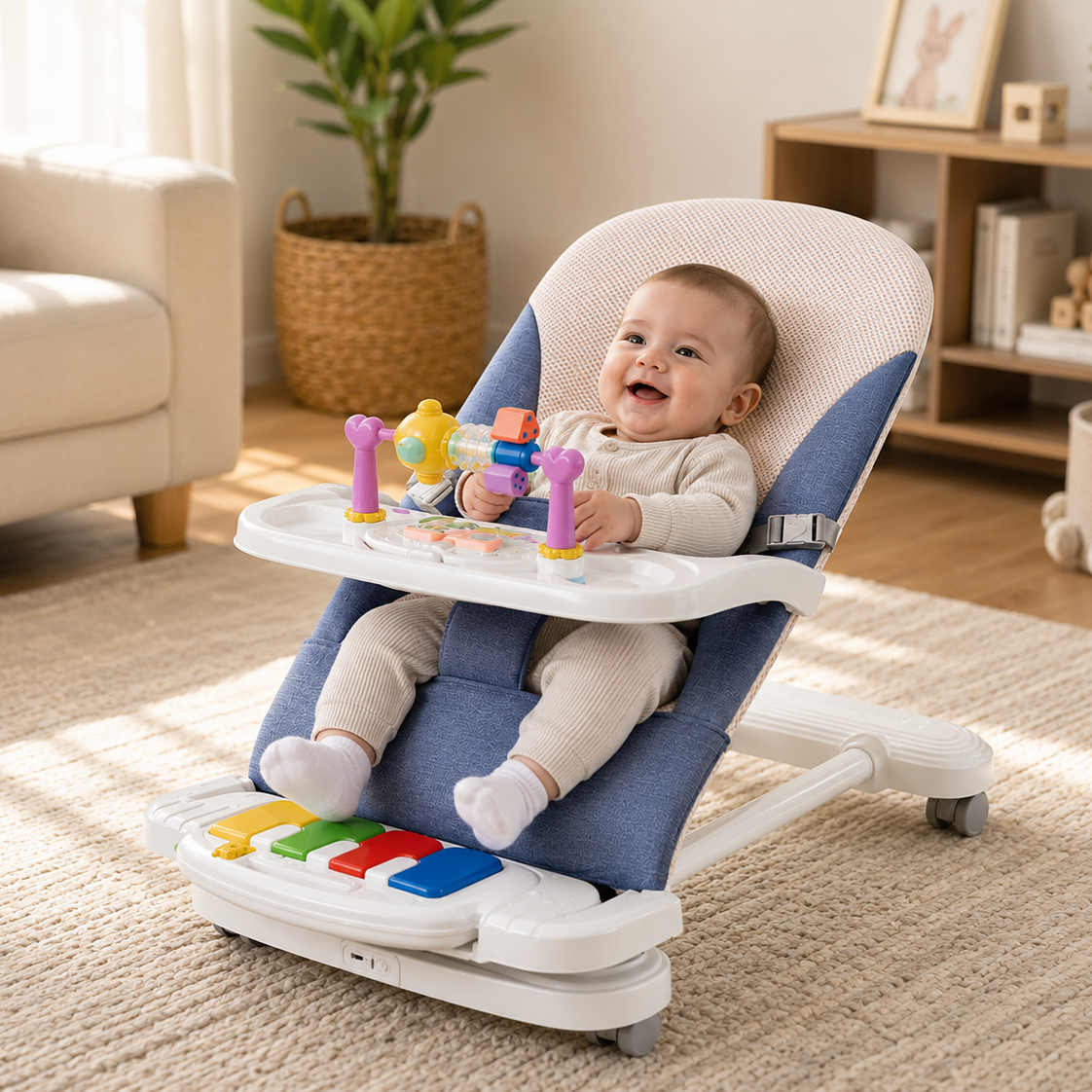 4-in-1 Montessori Baby Bouncer