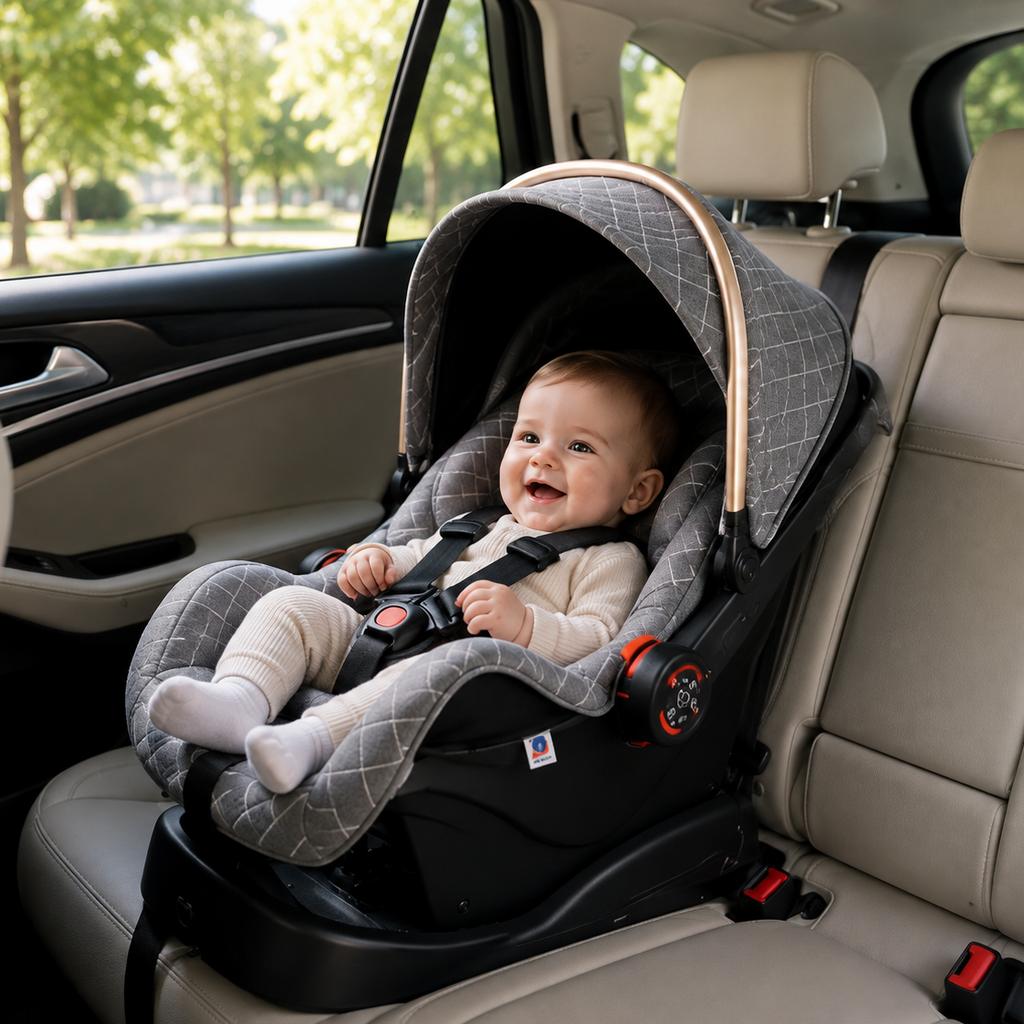 Multifunctional 3-in-1 foldable luxury stroller
