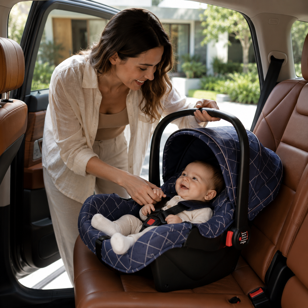 Multifunctional 3-in-1 foldable luxury stroller