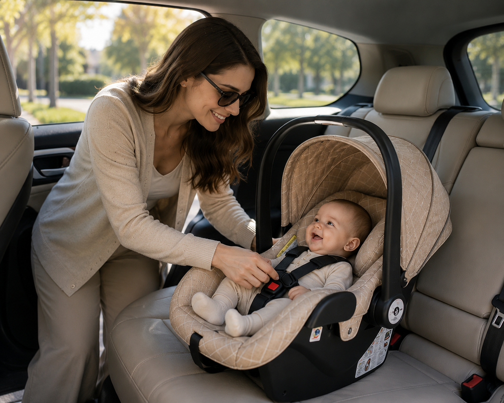 Multifunctional 3-in-1 foldable luxury stroller