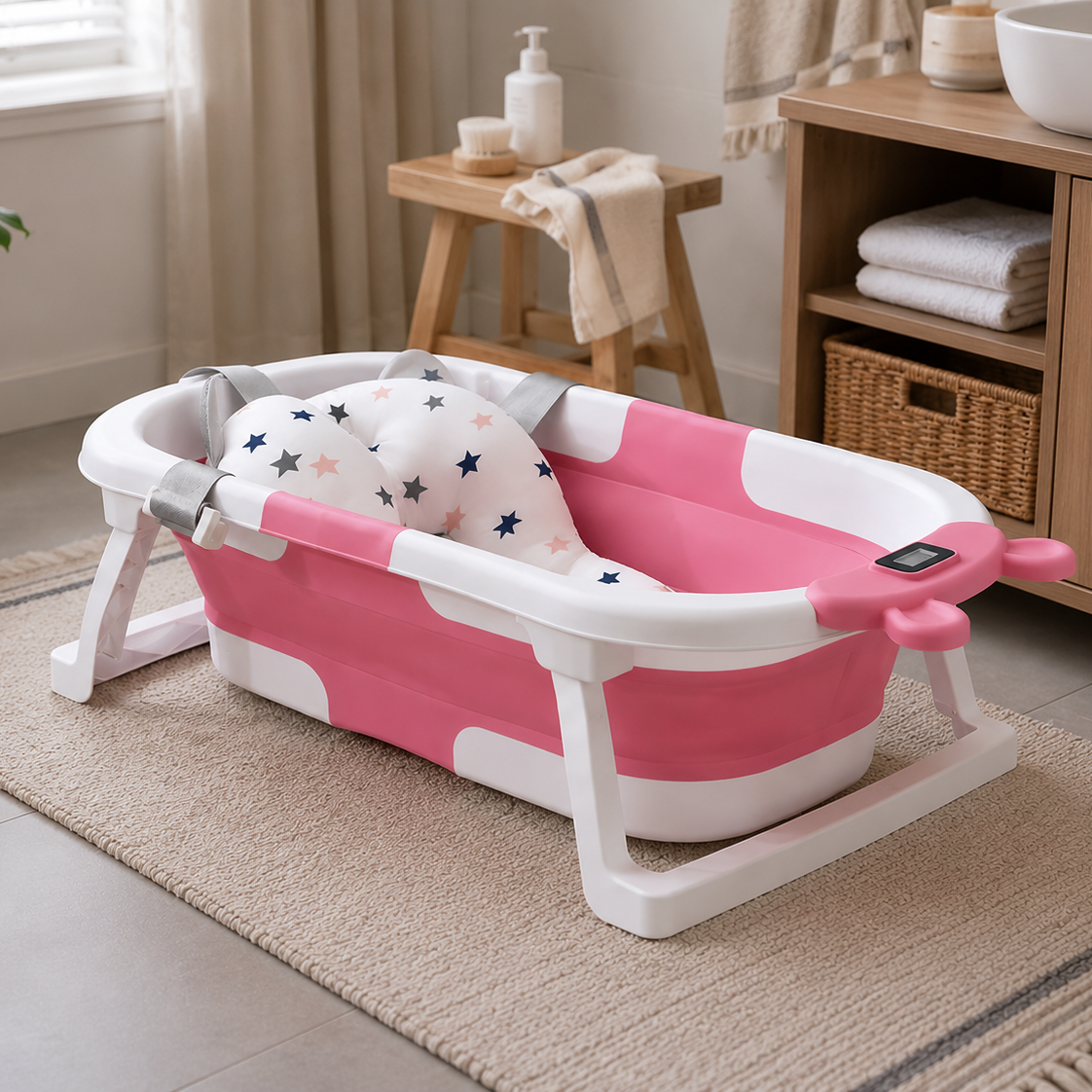 Foldable Portable Baby Bathtub
