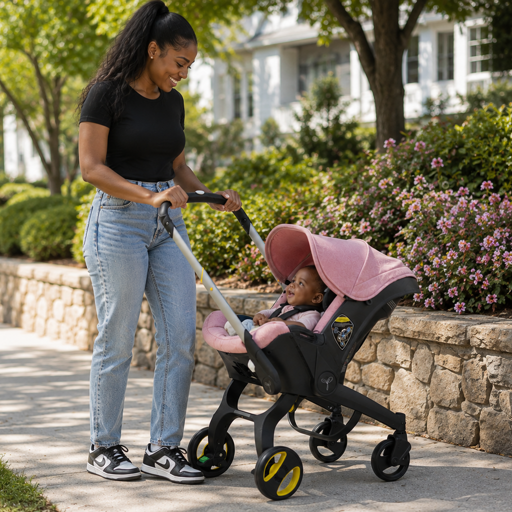 4-in-1 Ergonomic Baby Stroller & Detachable Car seat