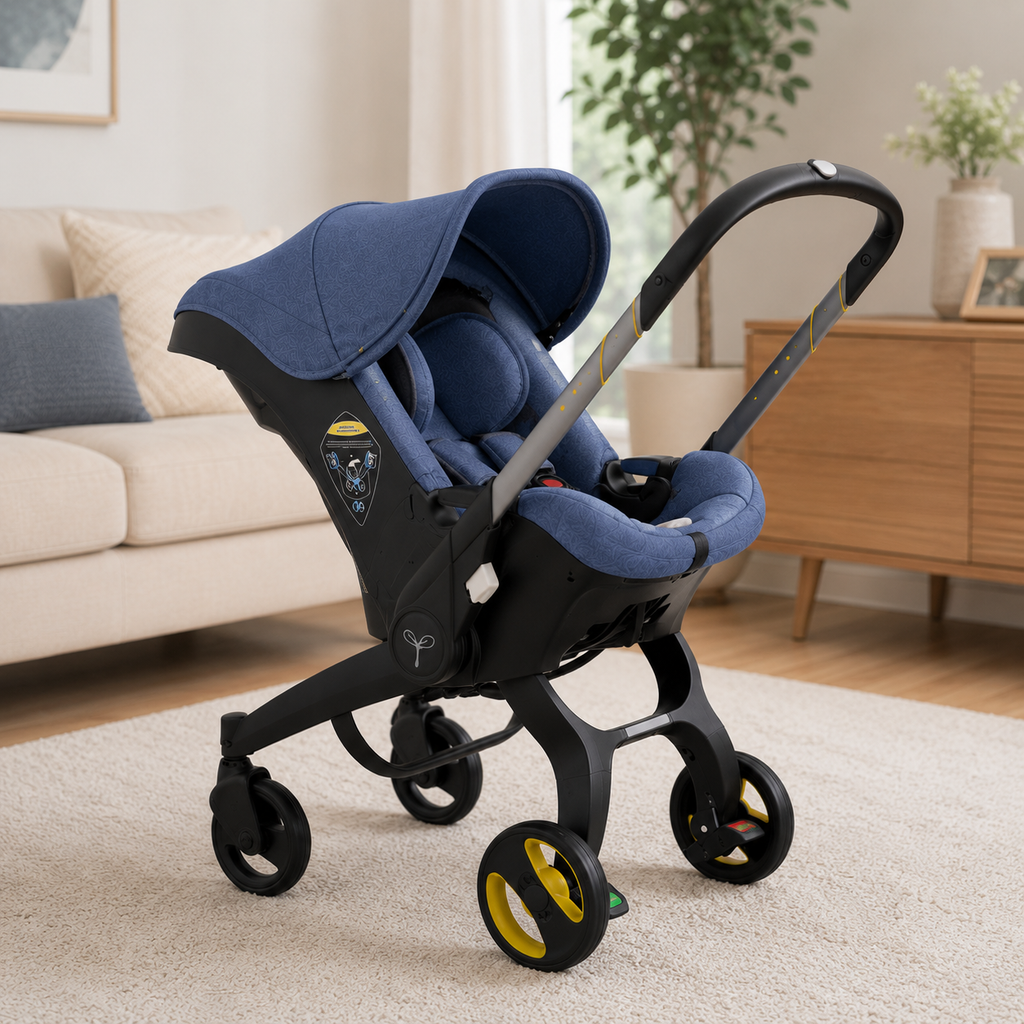 4-in-1 Ergonomic Baby Stroller & Detachable Car seat