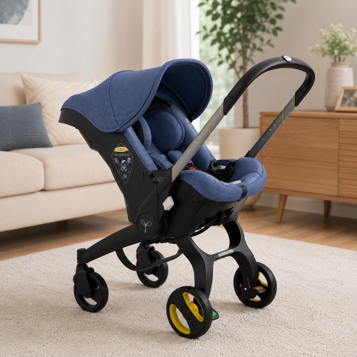 4-in-1 Ergonomic Baby Stroller & Detachable Car seat