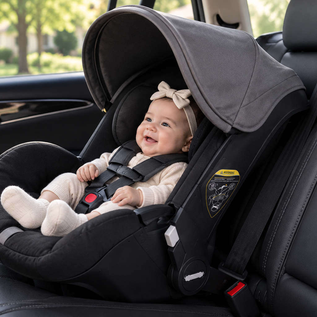 4-in-1 Ergonomic Baby Stroller & Detachable Car seat