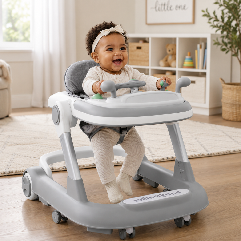 Adjustable 2-in-1 Convertable Baby Activity Push Walker