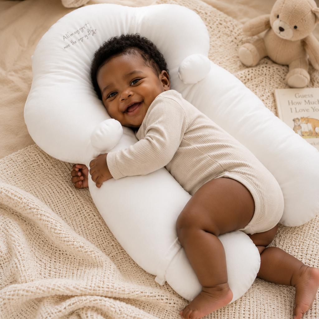 Ergonomic Huggable Baby Sleep Aid Pillow