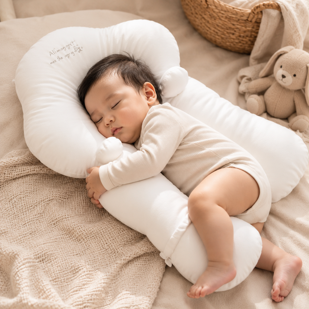 Ergonomic Huggable Baby Sleep Aid Pillow