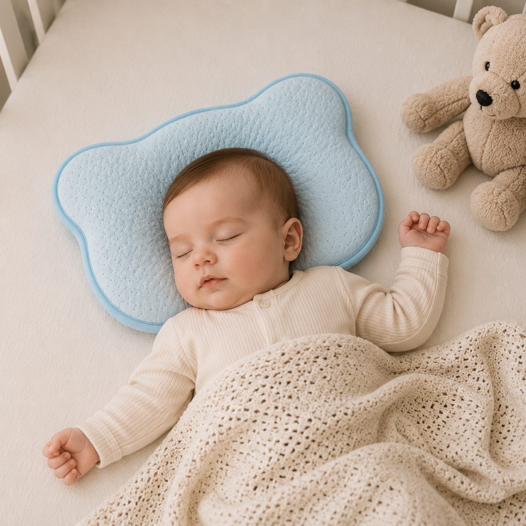 Flat Prevention Baby Head Shape Pillow