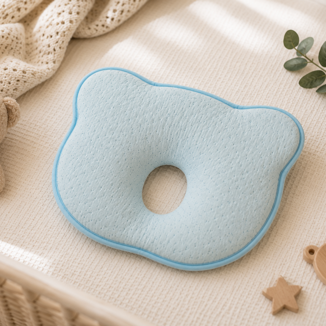 Flat Prevention Baby Head Shape Pillow