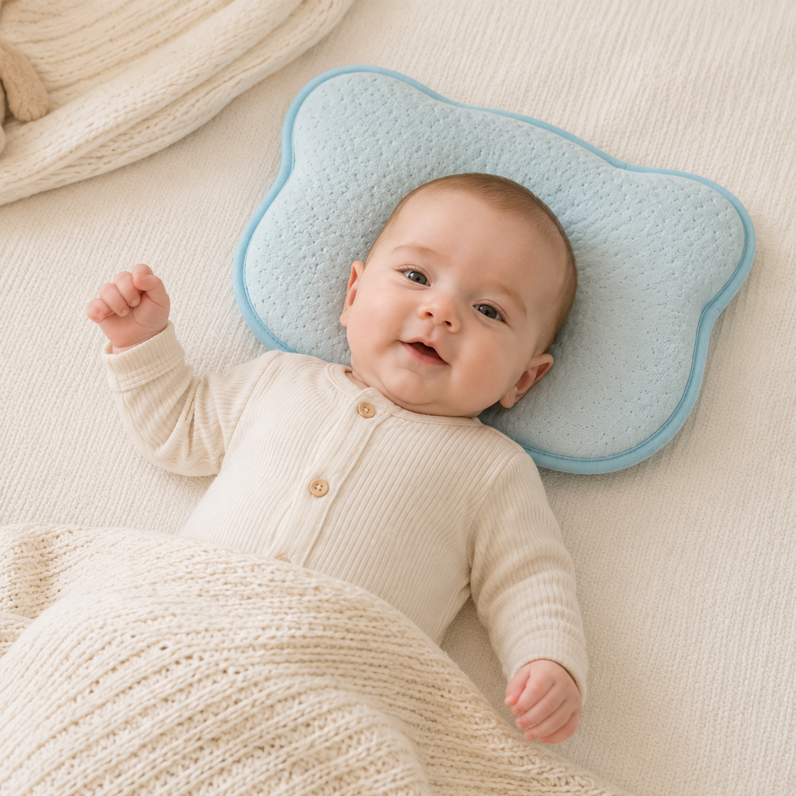 Flat Prevention Baby Head Shape Pillow