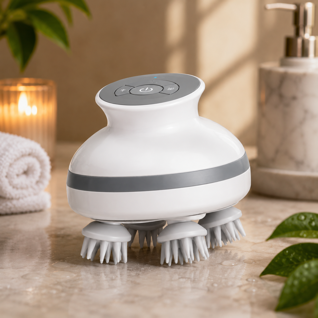 2-in-1 Electric Waterproof Scalp Massager