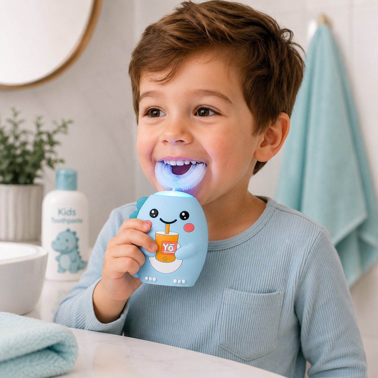 360 Degree Electric U-Shaped Toothbrush