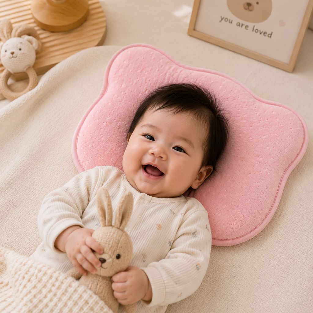 Flat Prevention Baby Head Shape Pillow