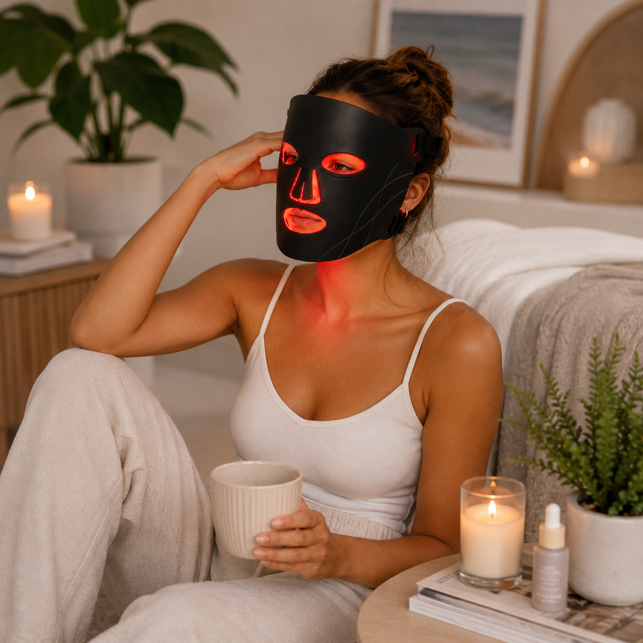 Infrared LED Red Light Therapy Anti-Aging Face Mask