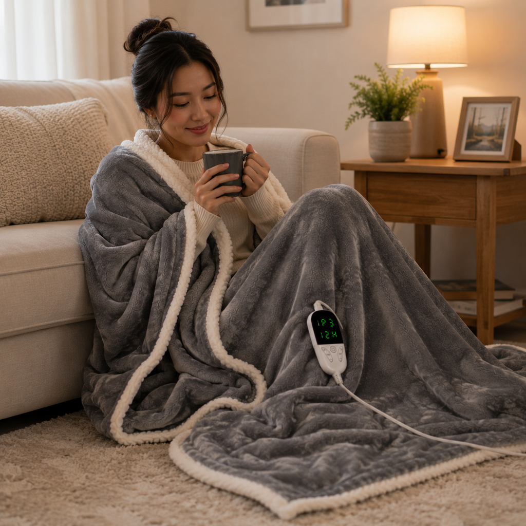 Soft Electric Heated Throw Blanket