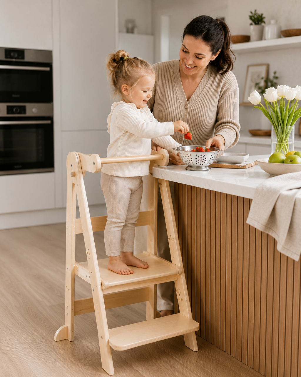 Montessori foldable toddler tower