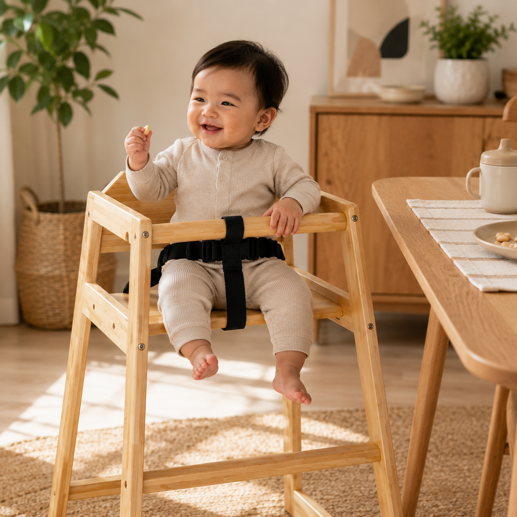 Baby Wooden High Chair