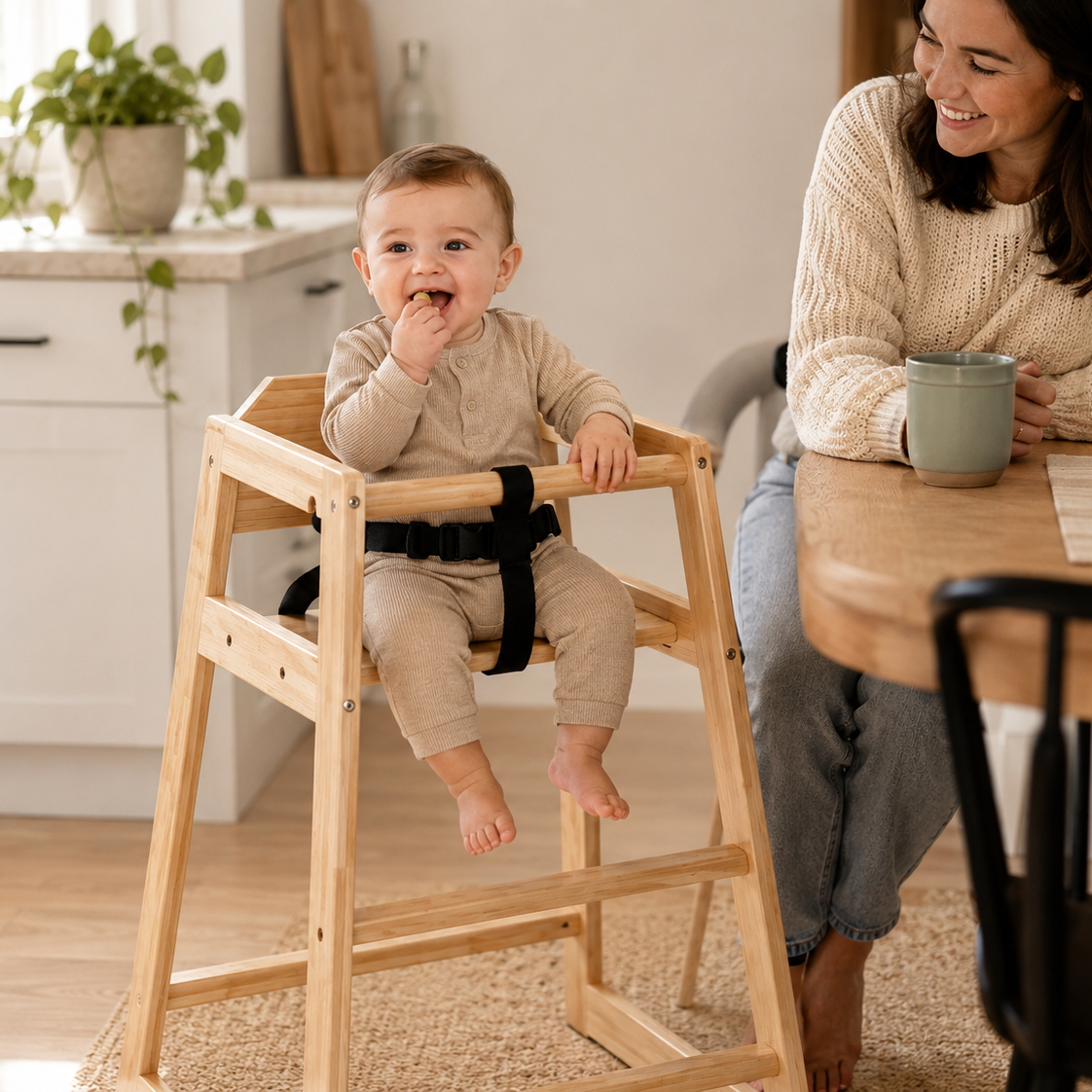 Baby Wooden High Chair