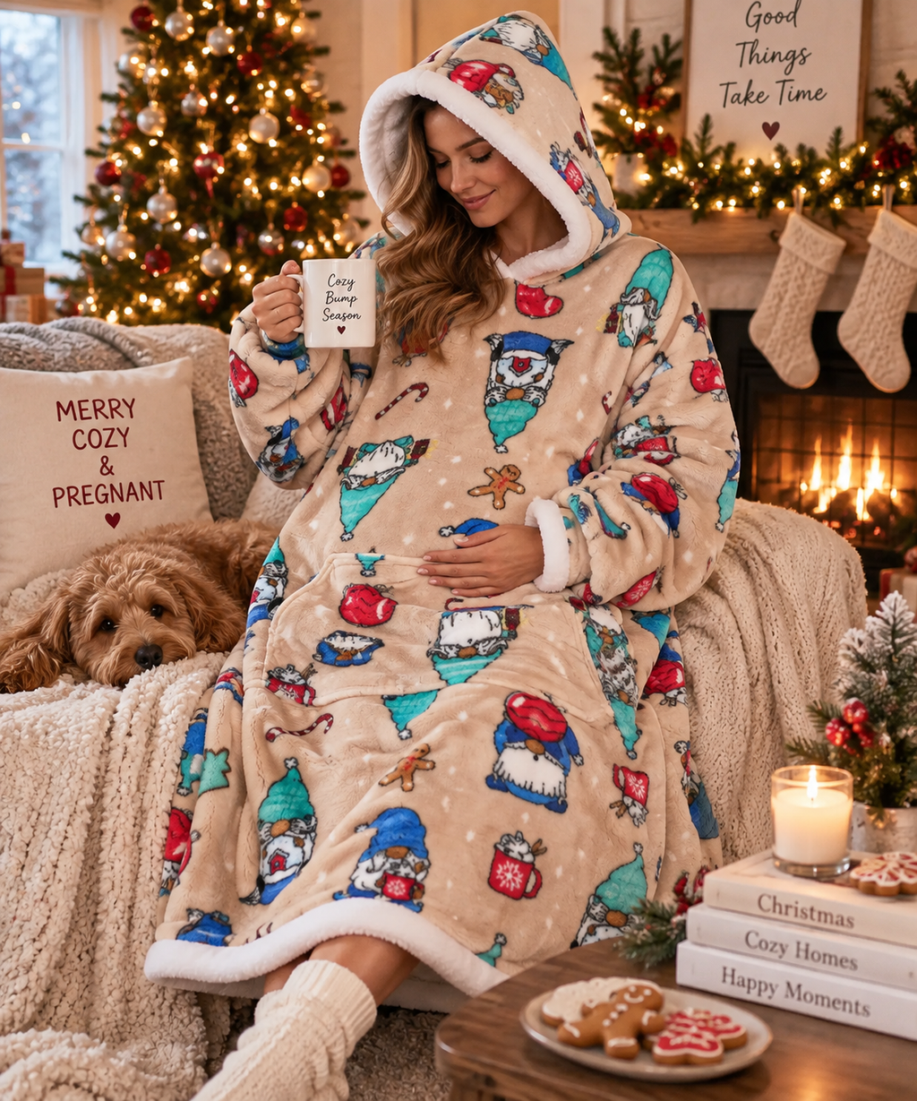 Oversized Christmas Blanket Hoodie