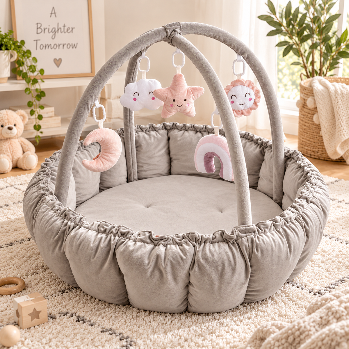 Reversible Baby Tummy Time Play Mat