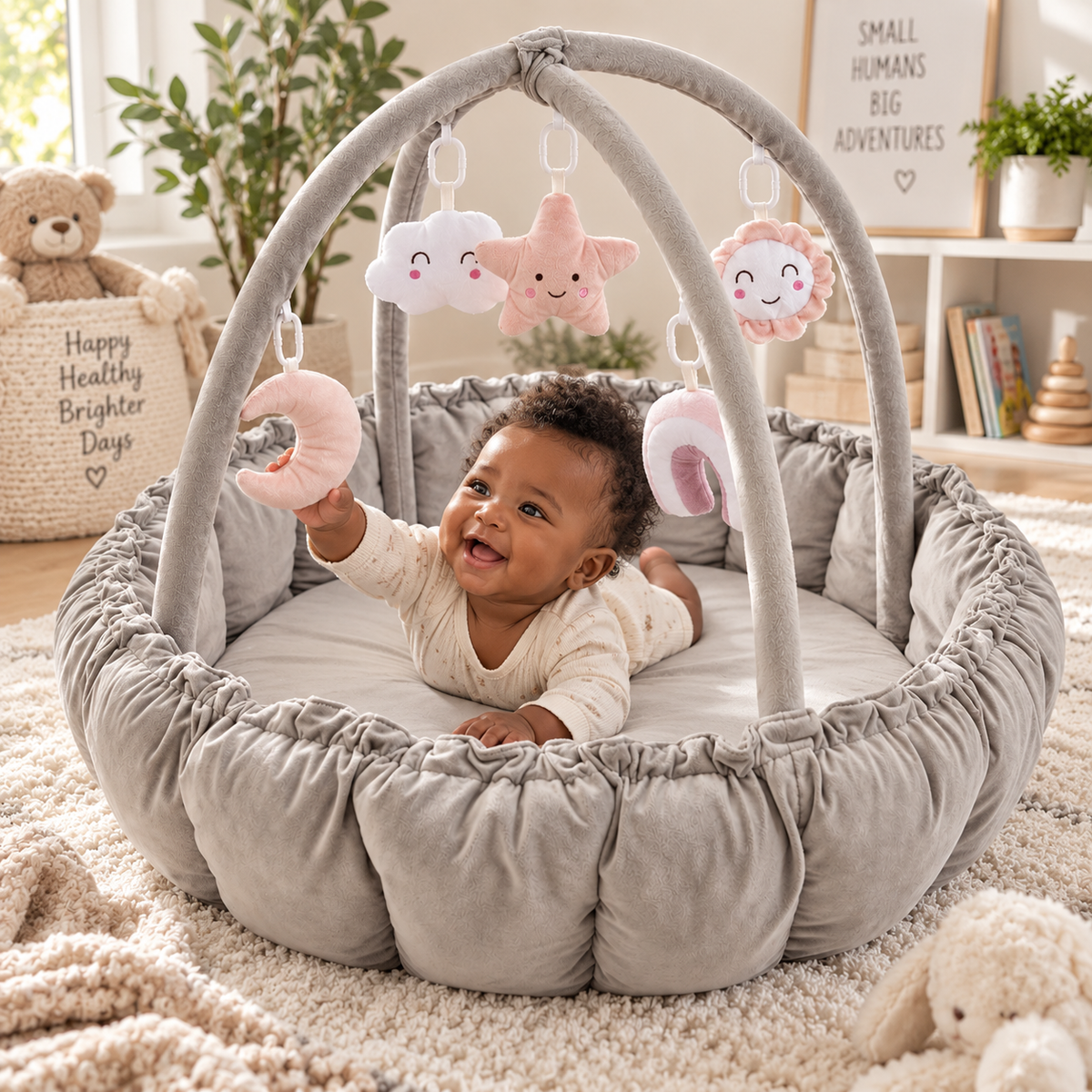 Reversible Baby Tummy Time Play Mat