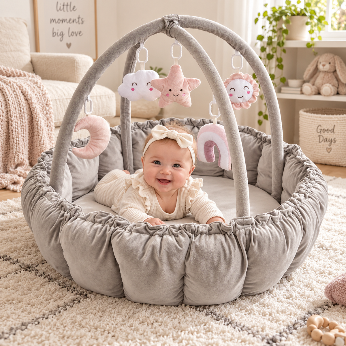 Reversible Baby Tummy Time Play Mat