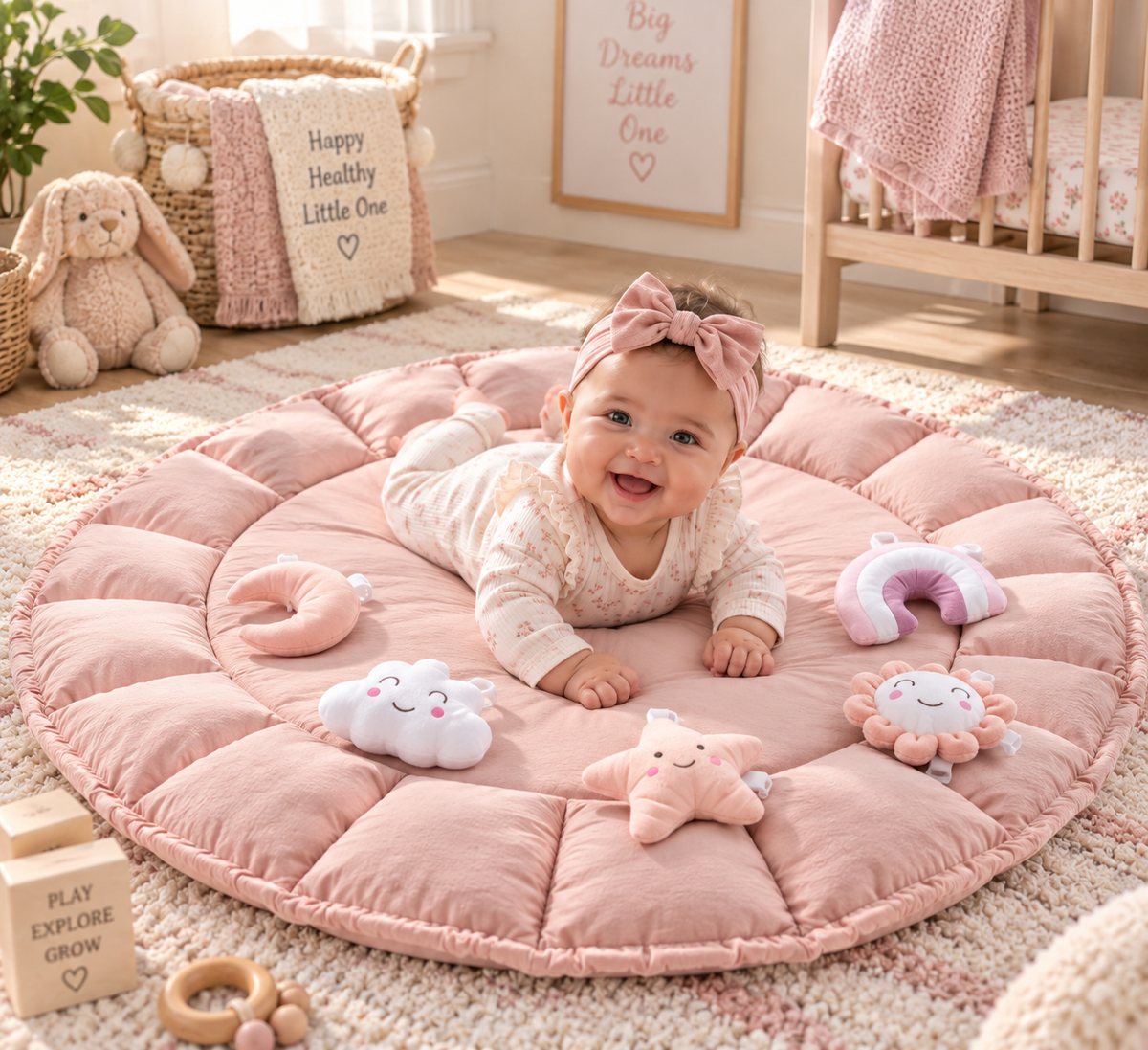Reversible Baby Tummy Time Play Mat