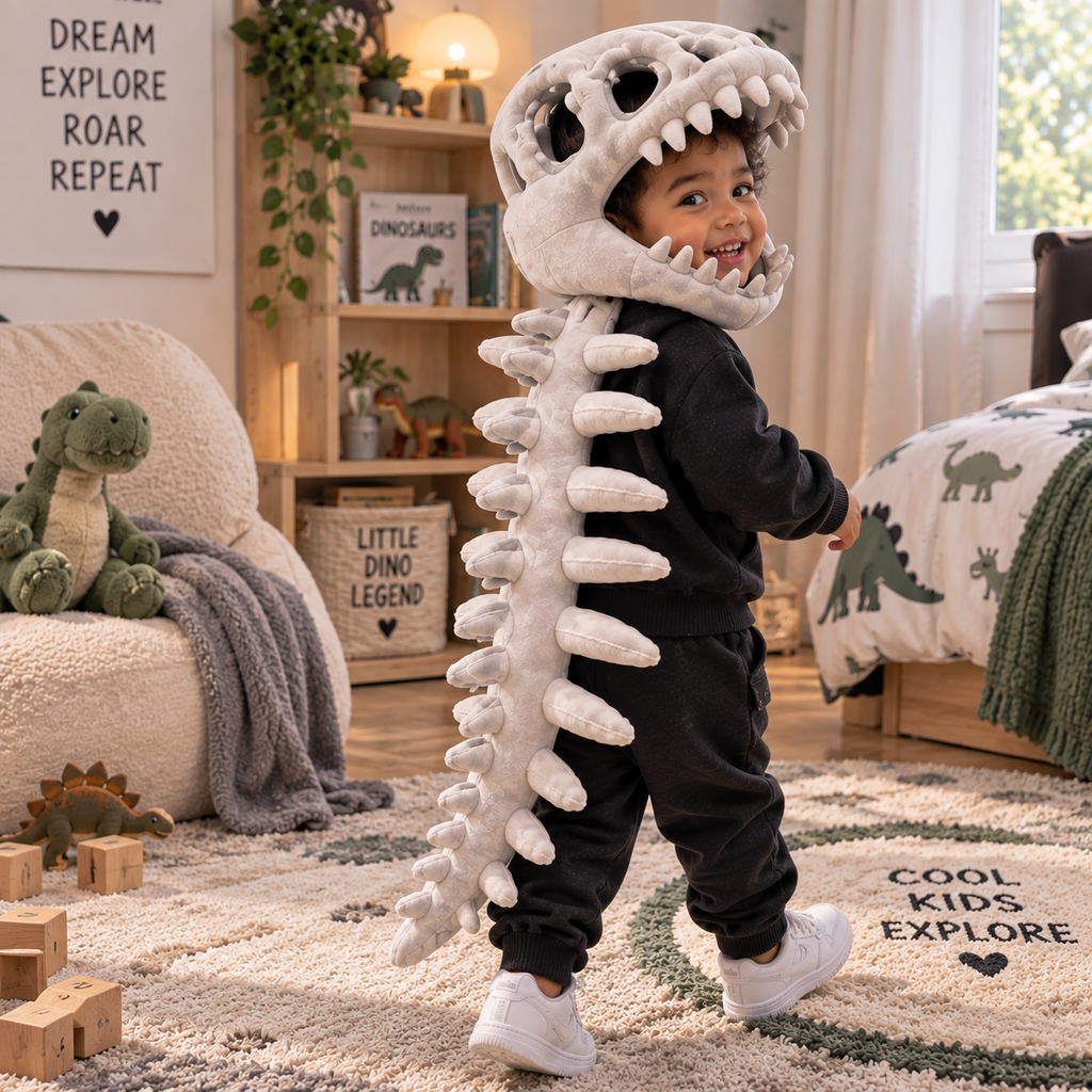Dino Skeleton Plush Costume
