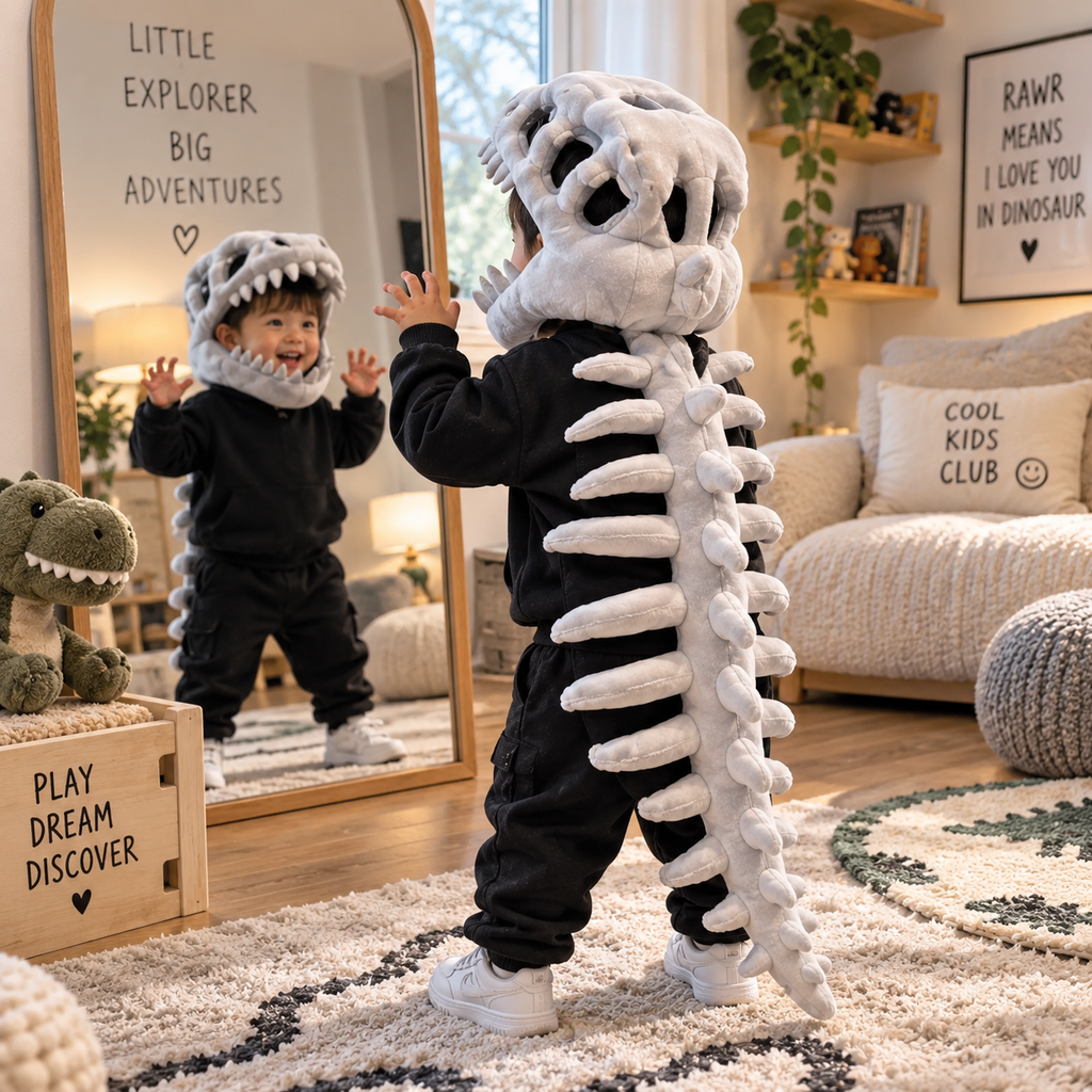 Dino Skeleton Plush Costume