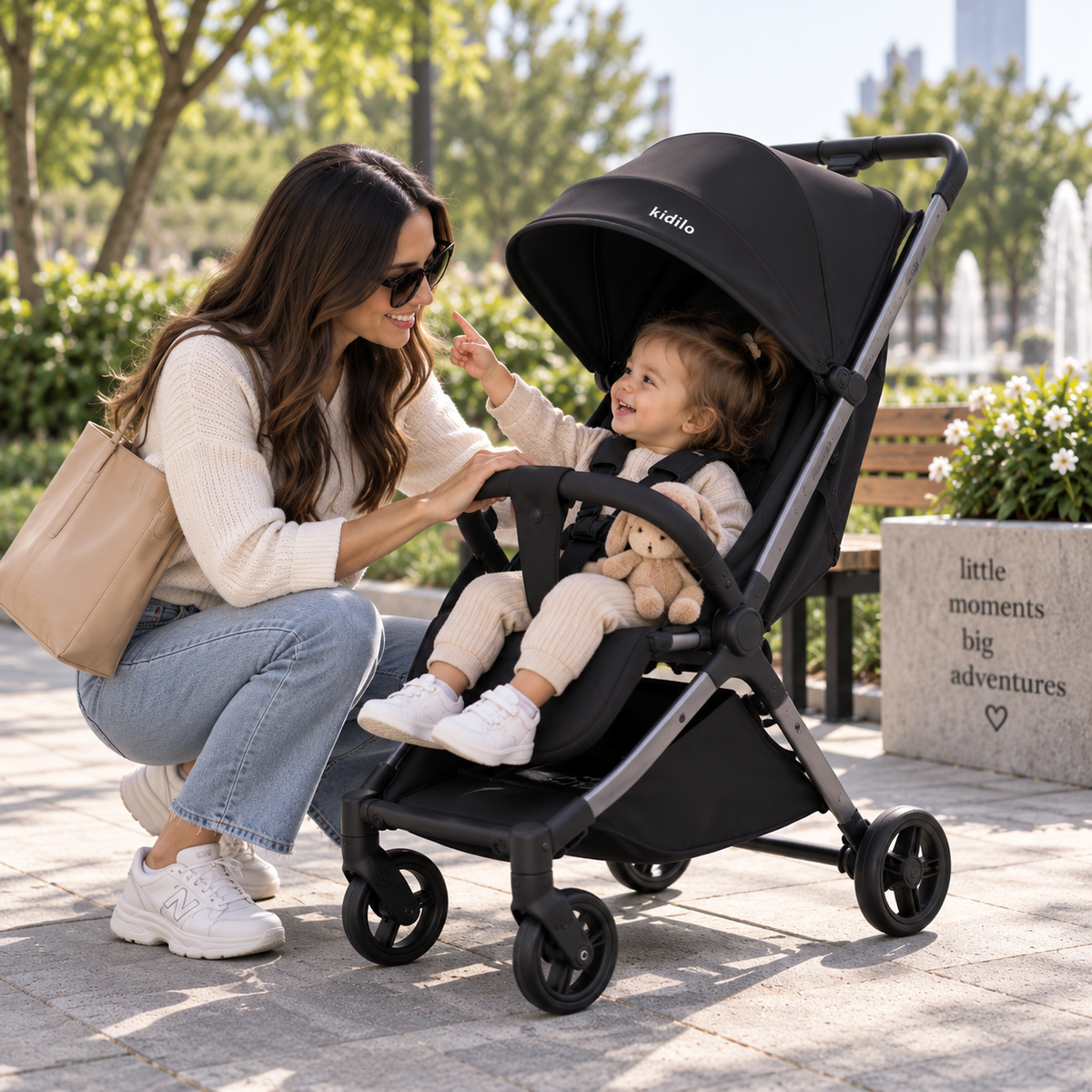 2-in-1 Foldable Lightweight Baby Stroller