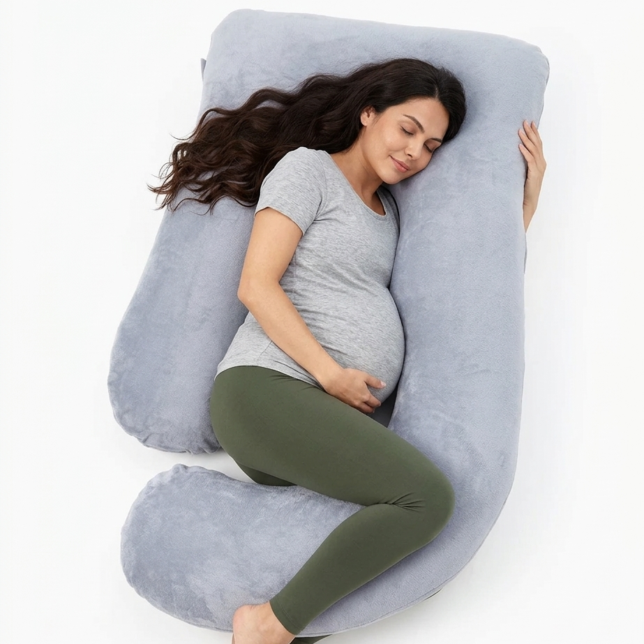 Huggable - U Shaped Ergonomic Cooling Pregnancy Body Pillow