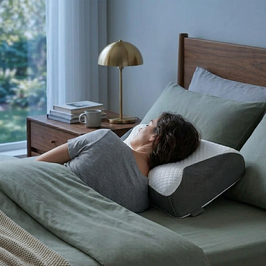 Ergonomic Cervical Memory Foam Neck Pillow
