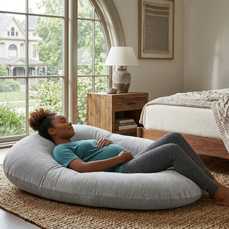 Huggable - U Shaped Ergonomic Cooling Pregnancy Body Pillow