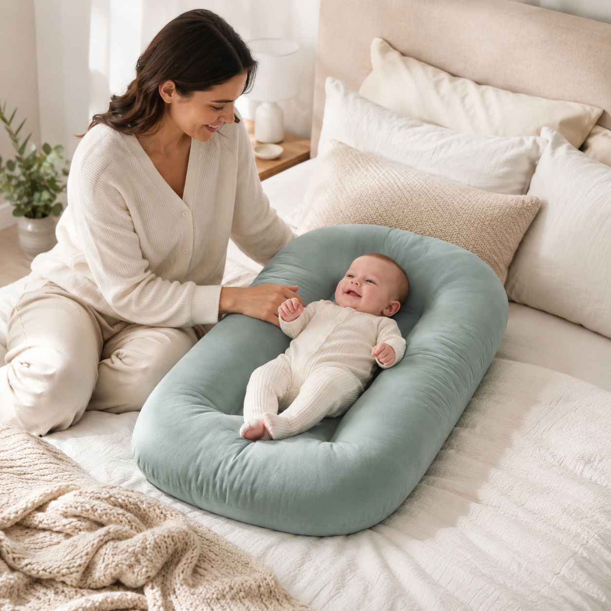 Ergonomic Infant Nest Lounger