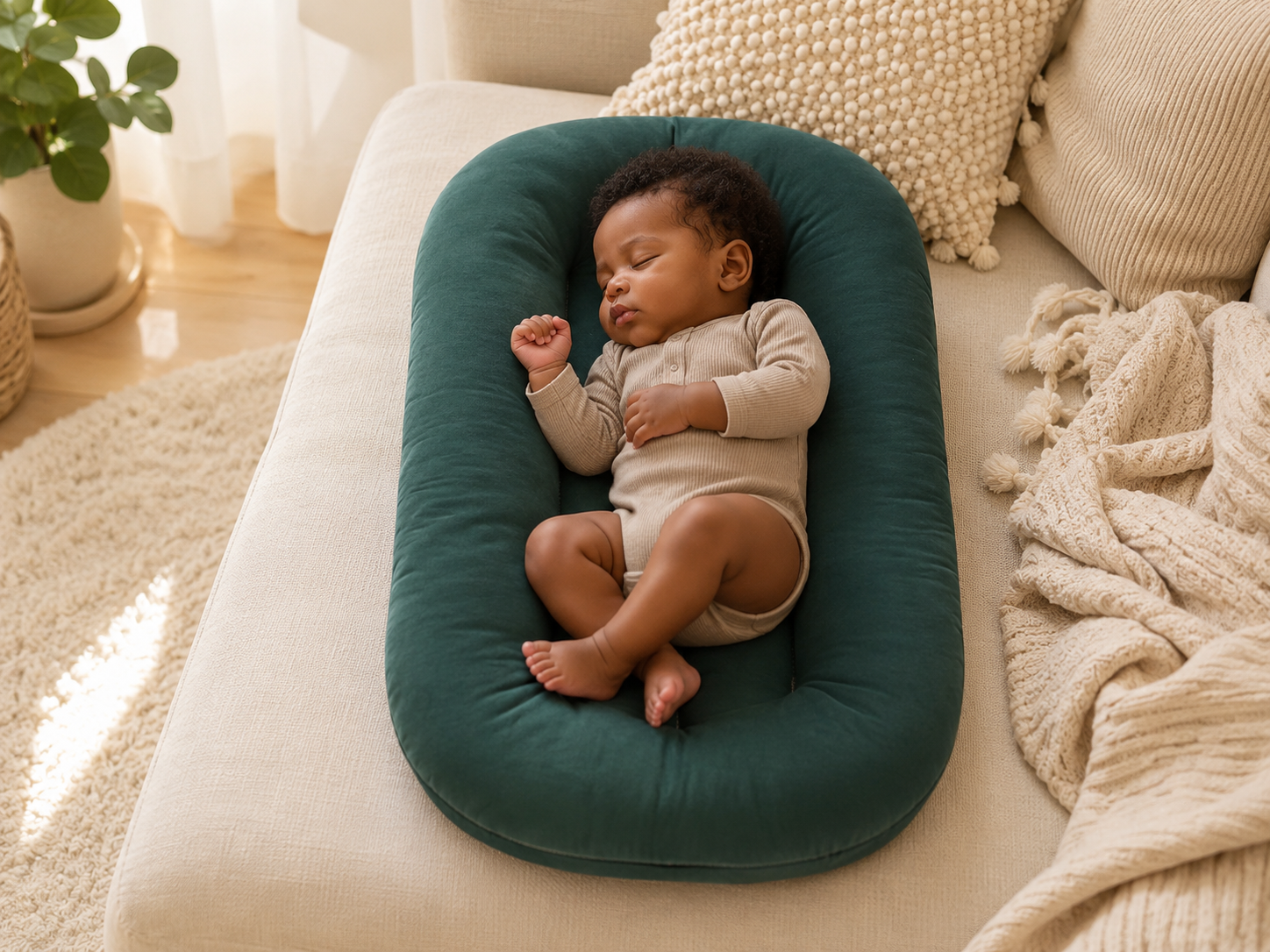 Ergonomic Infant Nest Lounger